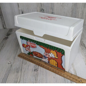 RARE Vintage KEEBLER CRUSTWORTHY RECIPES Plastic Box RARE Advertising Elves Elf